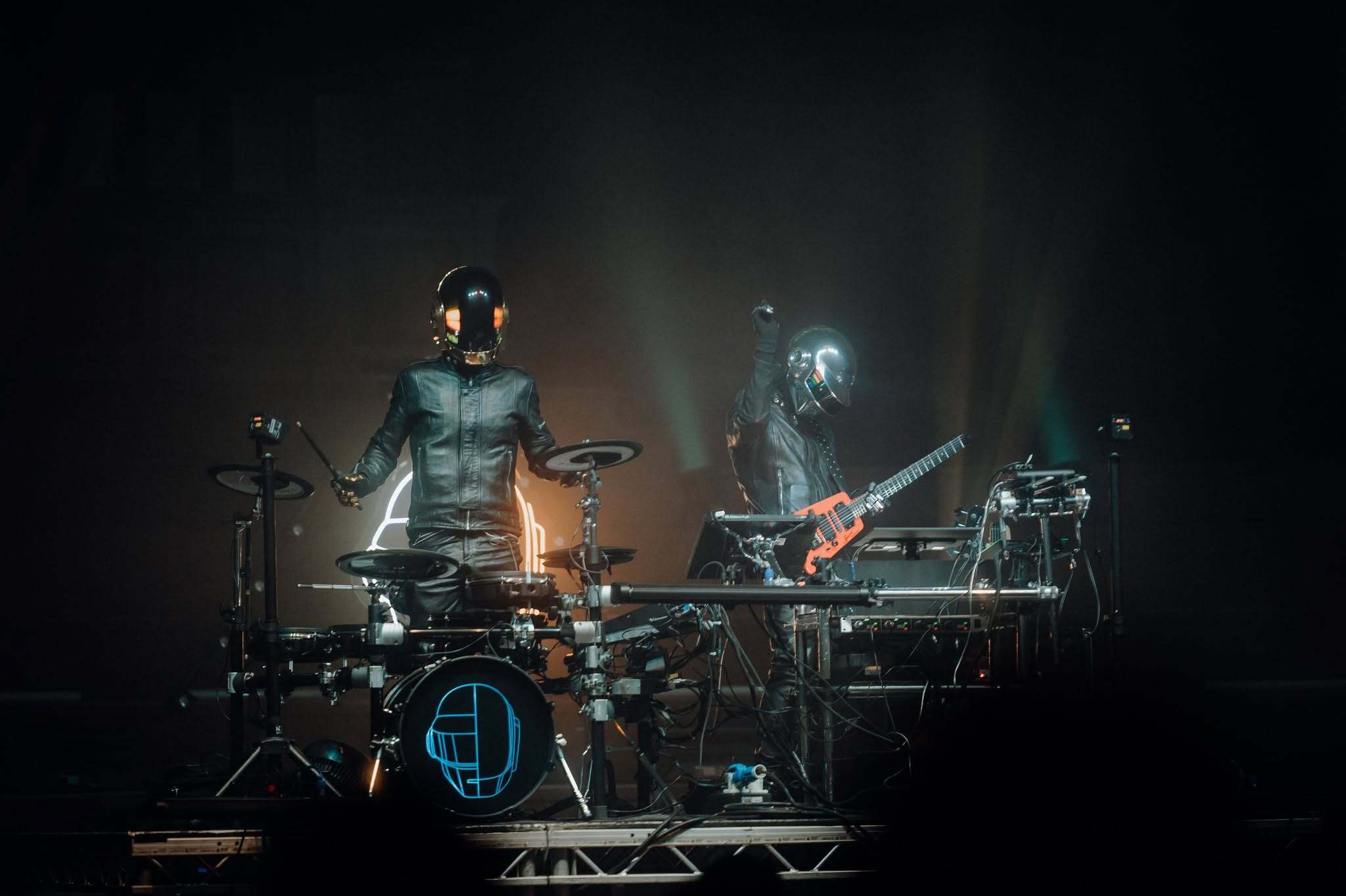Daft Funk Live performing on stage