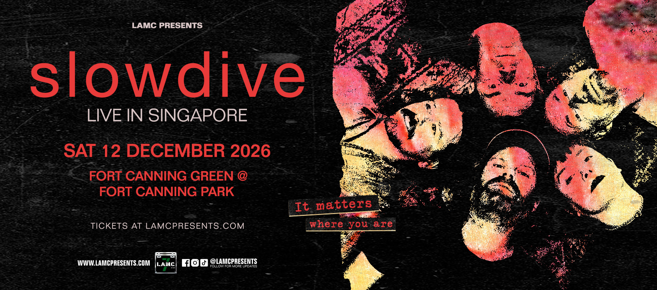 Slowdive live in Singapore — 12 December 2026 at Fort Canning Green
